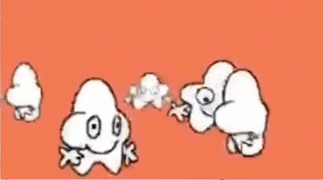 a cartoon drawing of a rabbit with a star on its head