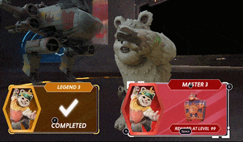 a screenshot of a video game that says legend 3 completed
