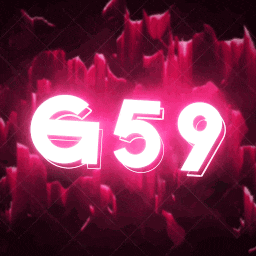 a pink background with the numbers g59
