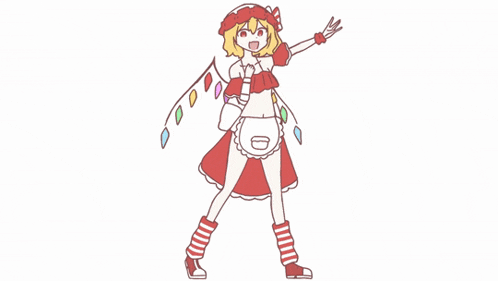a cartoon drawing of a girl in a red outfit