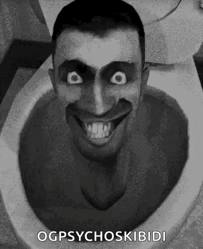 a black and white photo of a man in a bathtub with a scary face .