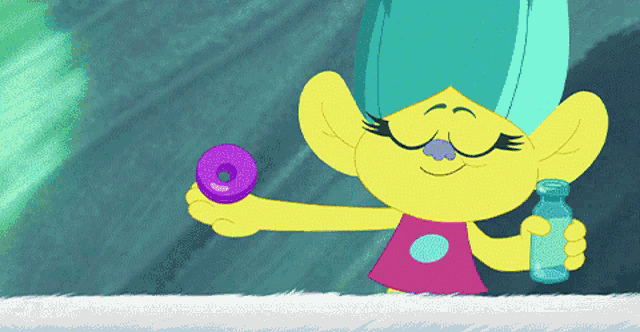 Mixing Drinks Smidge GIF - Mixing Drinks Smidge Trolls The Beat Goes On GIFs
