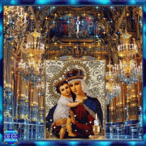 Szentek Istenek Angyalok Virgin Mary GIF - Szentek Istenek Angyalok Virgin Mary Mother And Child GIFs