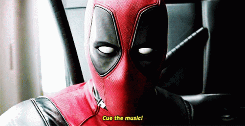 Deadpool Cue The Music GIF - Deadpool Cue The Music Music GIFs