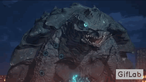 Gamera Gamera Rebirth GIF - Gamera Gamera Rebirth Gamera Charges Up For A Flame Shot GIFs
