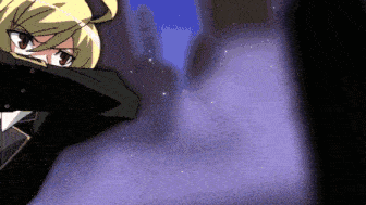 a pixel art drawing of a girl in a black coat