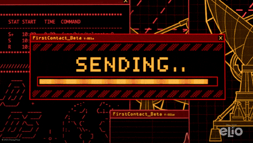 a computer screen shows a message sent message