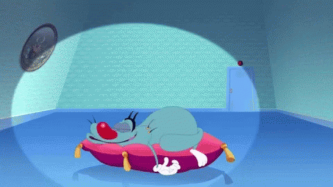 Oggy Tired GIF - Oggy Tired Friday Night GIFs