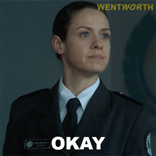 Okay Vera Bennett GIF - Okay Vera Bennett Wentworth GIFs