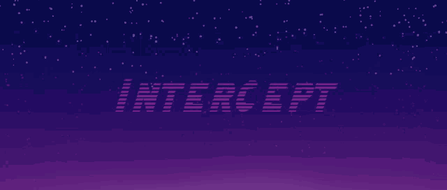 a purple background with the word intercept written in purple letters