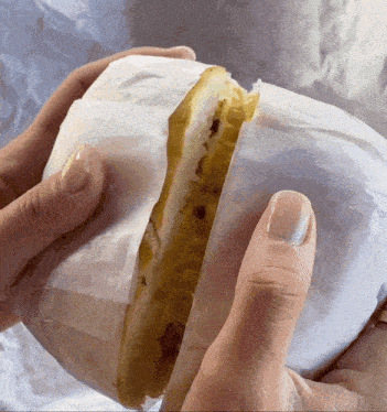Breakfast Sandwich Cheesy GIF - Breakfast Sandwich Cheesy Sandwich GIFs