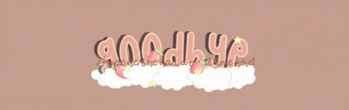Goodbye Banner Strawberry GIF - Goodbye Banner Strawberry Beige GIFs