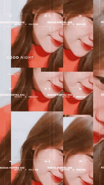 a kodak portra 400 photo of a woman 's face