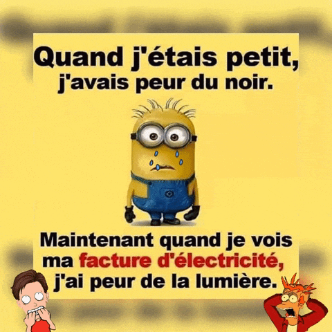 a cartoon of a minion with tears coming out of his eyes