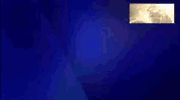 a lion with a crown on its head is on a blue background