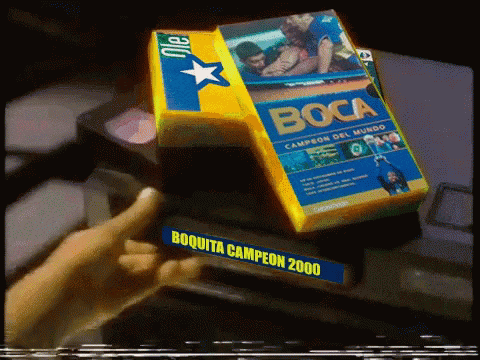 a box of boca campeon del mundo sits on top of another box