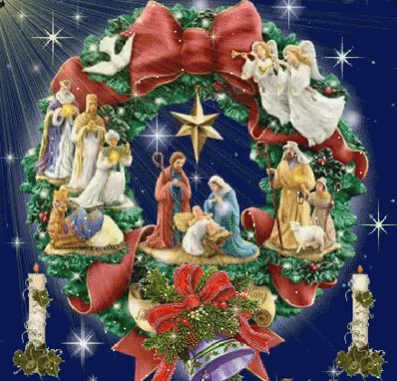 Merry Christmas Decorating GIF - Merry Christmas Decorating Holy Family GIFs