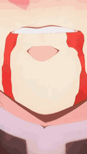 a close up of a cartoon character with blood on his face