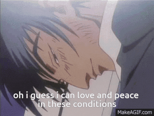 Oh I Guess I Can Love And Peace In These Conditions Wolfwood GIF - Oh I Guess I Can Love And Peace In These Conditions Wolfwood Trigun GIFs
