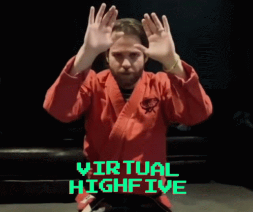 Virtual Highfive Colin GIF - Virtual Highfive Colin GIFs
