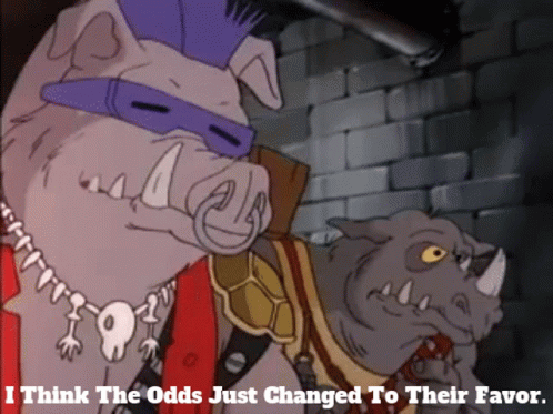 Tmnt Bebop GIF - Tmnt Bebop I Think The Odds Just Changed To Their Favor GIFs