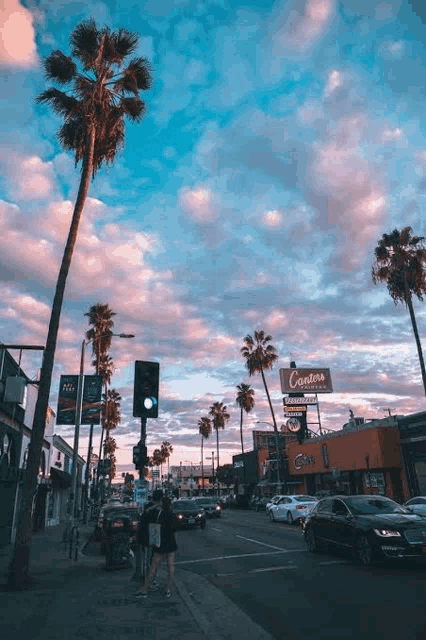 a busy city street with a sign that says ' castro ' on it