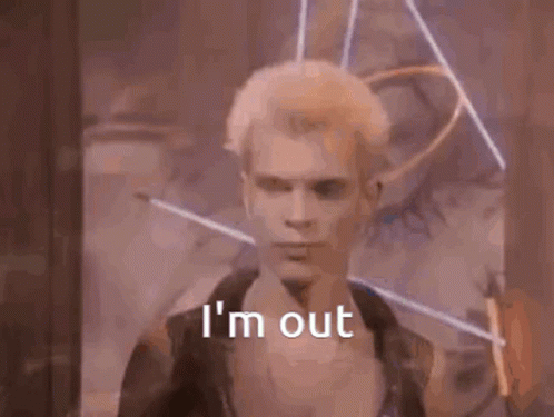 Billy Idol Billy Out GIF - Billy Idol Billy Out Im Out GIFs