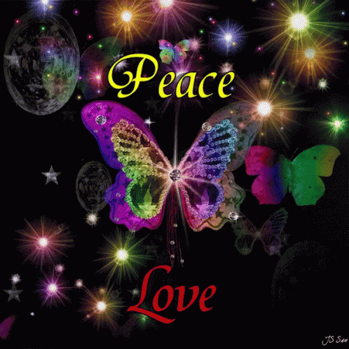 Peace Love GIF - Peace Love Butterfly GIFs