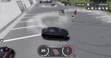 a screenshot of a video game that says toggle phone on the top left