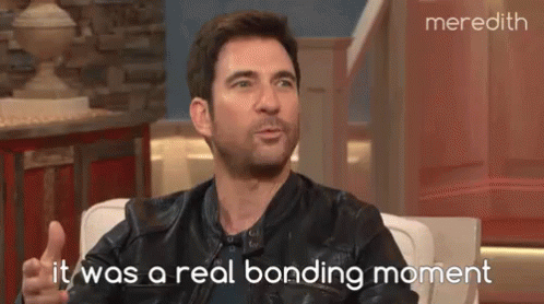 Dylan Mcdermott Talks About Bonding With His Father On The Meredith Vieira Show! GIF - The Meredith Vieira Show Dylan Mc Dermott Real Bonding Moment GIFs