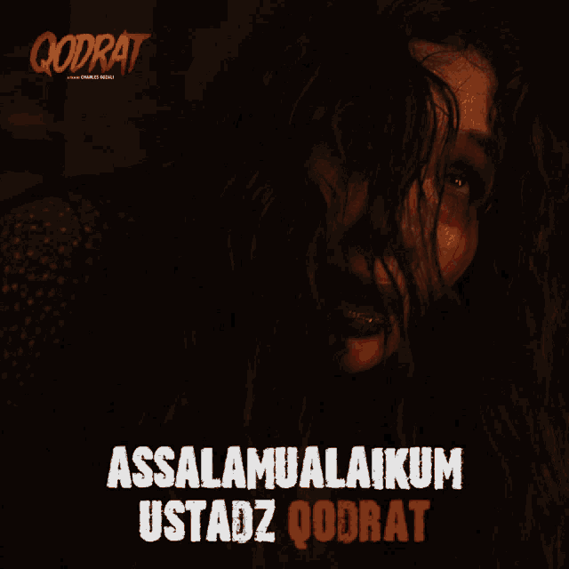 a poster for a movie called qodrat shows a woman with tears running down her face