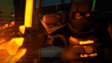 a robot with ls-05 written on the side of it
