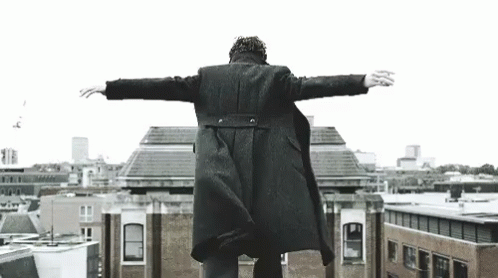 The Jump GIF - Sherlock Sherlock Holmes Benedict Cumberbatch GIFs