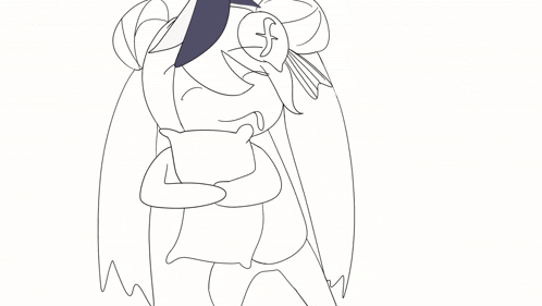 a drawing of a girl with a purple top and earrings