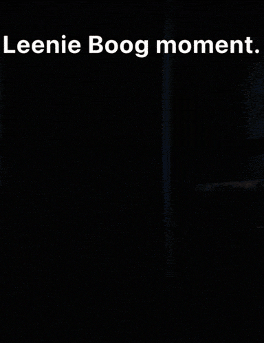a picture of a monster with the words leenie boog moment on it