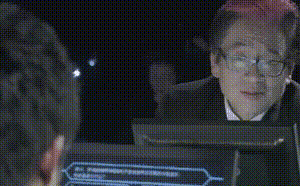 a man sitting in front of a computer with the words " so you have enough to pull new units " written below him