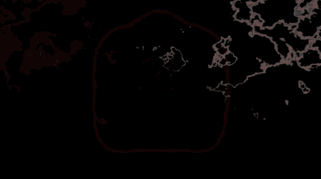 a black background with a few red spots and the number 7 on it