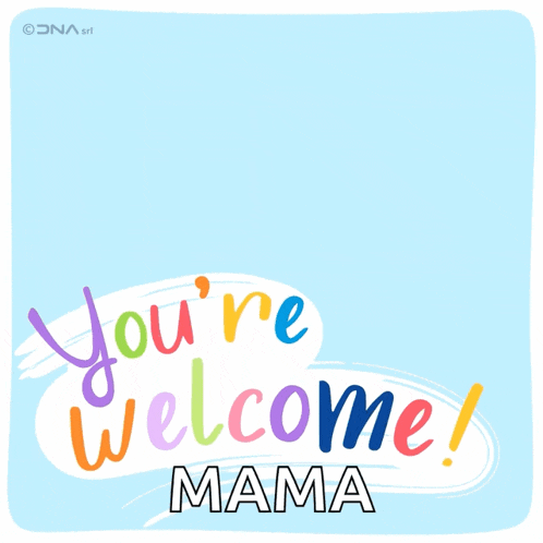 a pink flamingo says you 're welcome mama