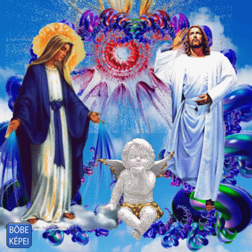 Jézus Angyalok Szentekáldás GIF - Jézus Angyalok Szentekáldás GIFs