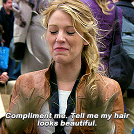 Gossip Girl Compliment Me GIF - Gossip Girl Compliment Me Tell Me My Hair Looks Beautifulk GIFs
