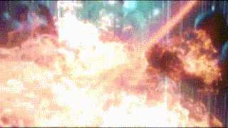 a large explosion with a lot of smoke and flames coming out of it