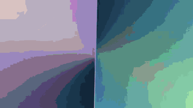 a purple and green background with a few lines on it