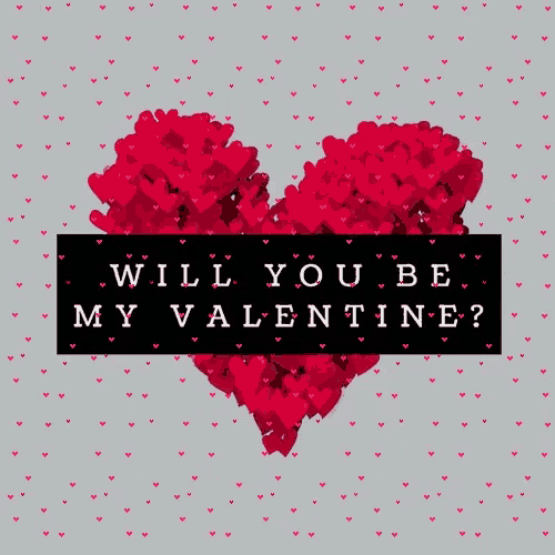 a valentine 's day card with a red heart and the words will you be my valentine