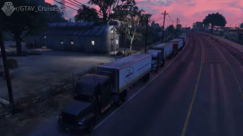 Convoy GIF - Convoy Trucks Driving Together GIFs