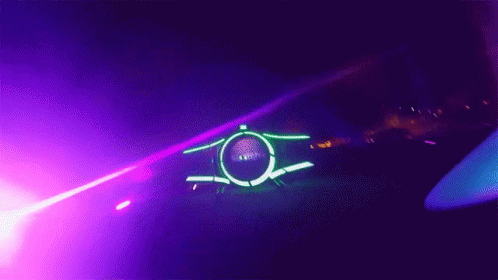 Purple Lights Drones GIF - Purple Lights Drones Race Track GIFs