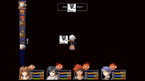 a screenshot of a video game with the word true on the bottom right corner