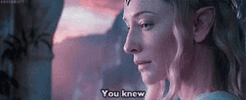 a close up of a woman 's face with the words `` you know '' .