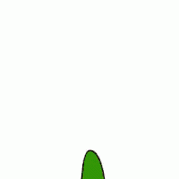 a cartoon of a boy with yellow hair wearing a green shirt and brown boots .