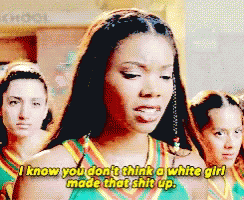 Gabrielle Union White Girl Didt Make That Shit Up GIF - Gabrielle Union White Girl Didt Make That Shit Up Bring It On2000 GIFs