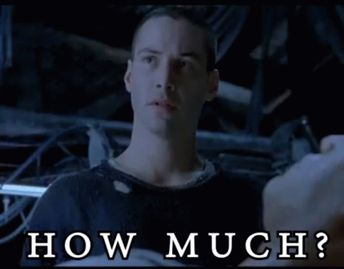The Matrix - How Much GIF - Howmuch Thematrix Keanu Reeves GIFs